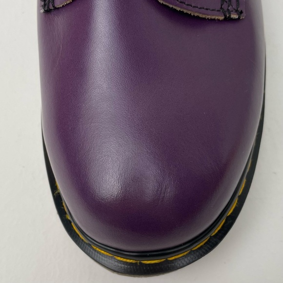 Vintage Dr. Martens England Purple Double Stitch 8 Eye Boots UK 6 - Picture 8 of 16
